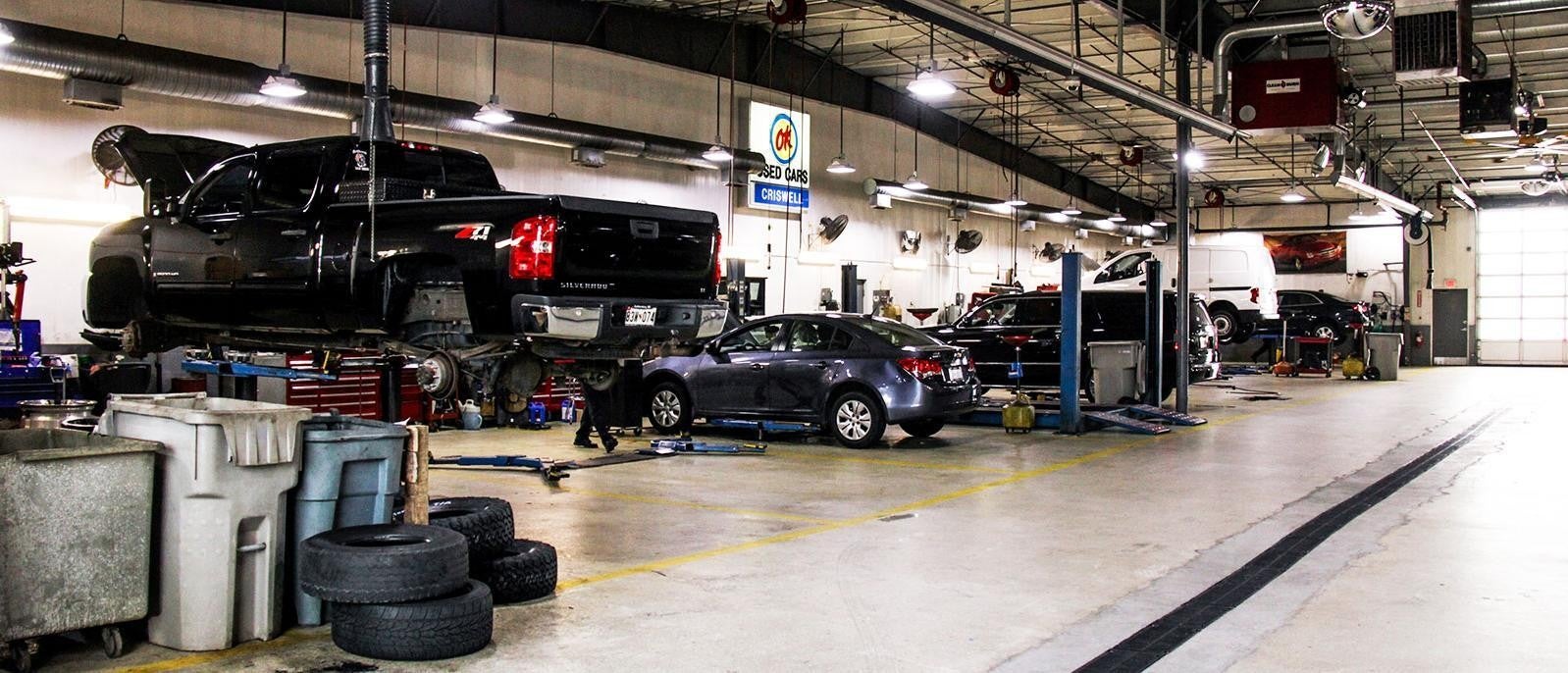 Criswell Chevrolet Gaithersburg dealership service body shop